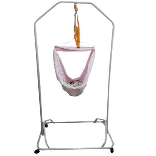 Double Spring Cot Biege Full Accesorries for Baby Use