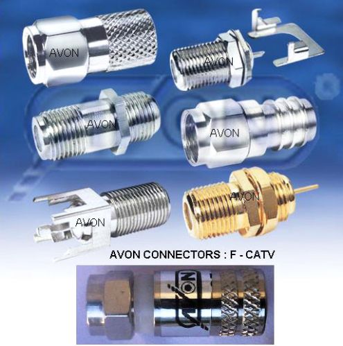 AC Brass RF Microwave Coaxial F Connector, For Electrical Devices, Certification : CE Certified