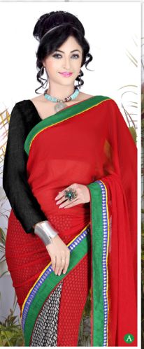 Faux Georgette Printed Saree