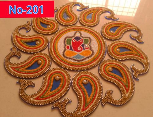 Paper Mango Shape Rangoli, For Decoration, Feature : Easy To Use, Good Quality