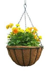 Coir Hanging Basket, Shape : Round