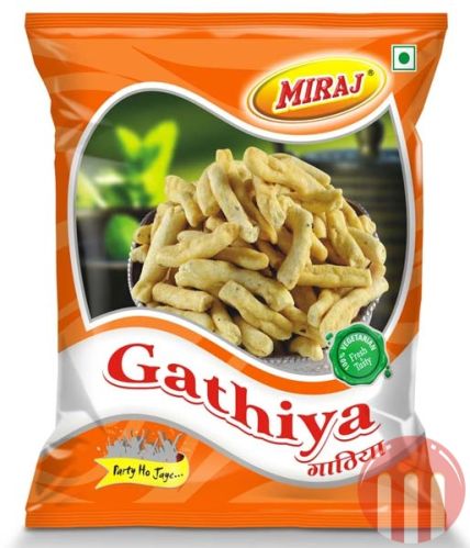 Gathiya Namkeen, For Snacks, Packaging Type : Plastic Packet