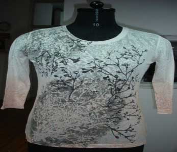 Plain Cotton Ladies Half Sleeve Top, Size : M, XL