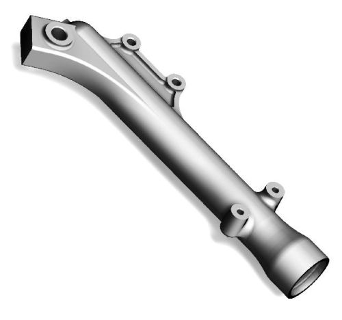 Polished Metal Bullet Front Fork Leg