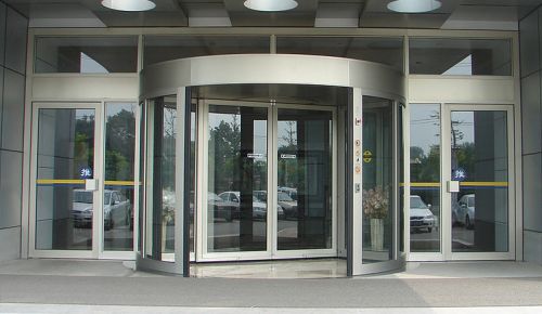 Automatic Revolving Glass Door