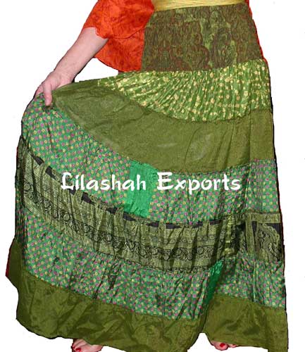 Item Code : 2347 Silk Skirt