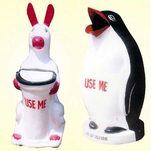 Animal Shaped Dustbins