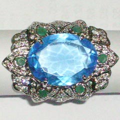 925 Silver Gemstone Ring