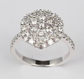 Diamond Silver Ring - 925