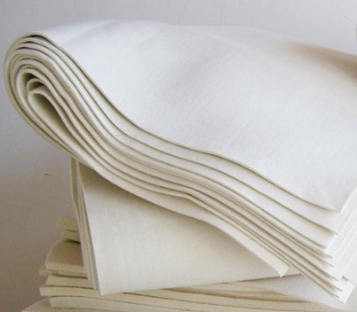 White Saraswati Plain Felt Sheets and Rolls