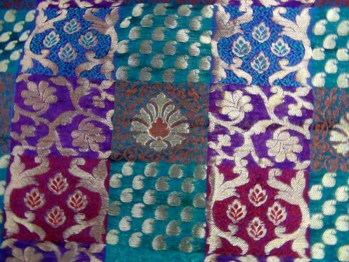 Chanderi Multi Design Fabric