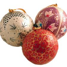 Round Paper Machie. Handmade Xmas Balls, For Decoration, Feature : Good Quality