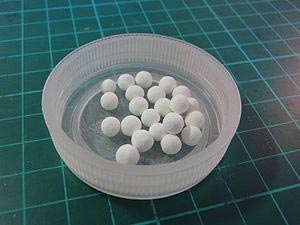 White Activated Alumina Granules, For Industry, Shape : Round