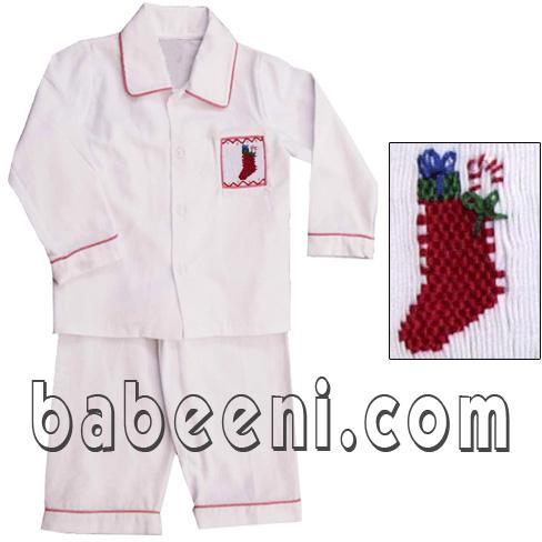 Smocked Baby Boy Sleepwear