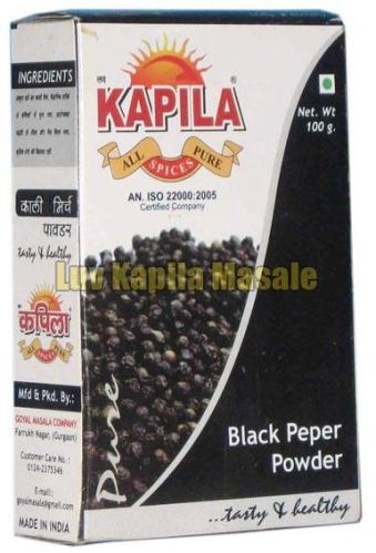 Black Pepper Powder, Packaging Type : Plastic Pouch, Paper Box