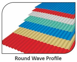 UPVC Round Wave Profile Roofing Sheets