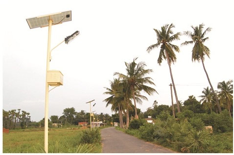 Solar Street Light System - CFL