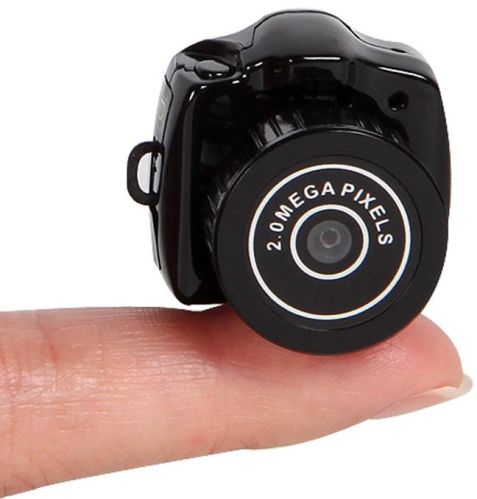 Smallest 2 Million Pixels Mini Camera, Packaging Type : black