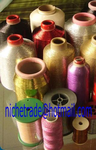Polyester/nylon/metallic Various Metallic Yarn, Brand Name : zf