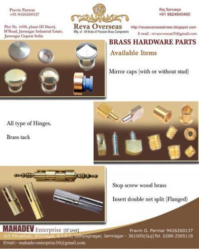 Brass Component, Brass Mirror Cap