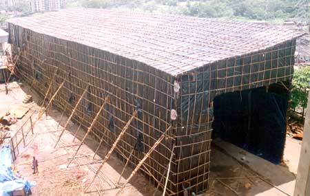 Tarpaulin Monsoon Sheds