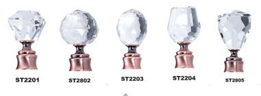 Curtain Rod Crystal Finial St1-5