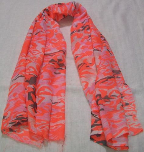 Fashionable Printed Neon Scarves