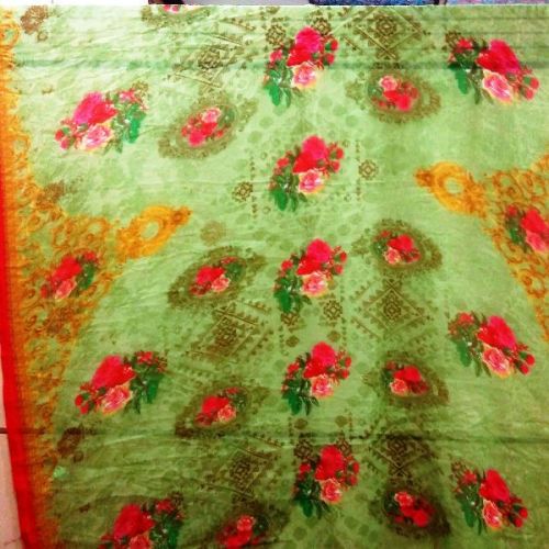 Flower Printed Chiffon Scarves