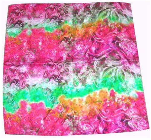 Silk Digital Printed Square Scarves