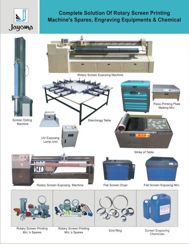Rotary Screen Printing Machines Spares