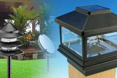 Solar Gate and Garden Lights