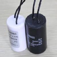 Plastic Fan Capacitor, Color : Black, White, Packaging Type : Box