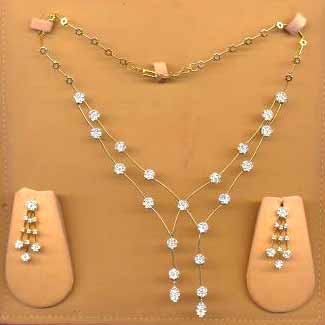 Diamond Necklace Set - Dns 08