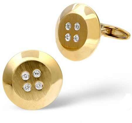 Rectangular DC-01 Diamond Cufflink, For Blazer