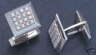 DC-04 Diamond Cufflinks, For Blazer, Coat, Shirts, Gender : Male