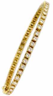 Ldb-09 Gold Diamond Bangle, Gender : Female