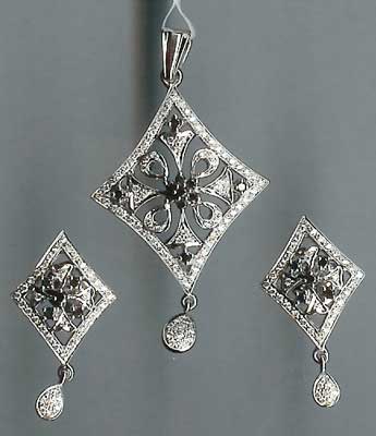 Polished LDPS-04 Diamond Pendant Set, Occasion : Part Wear