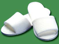 3mm Open Toe Disposable Terry Towel Slippers