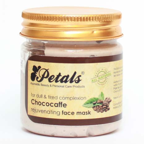 Petals Choco Caffe Rejuvenating Face Mask, For Personal, Packaging Type : Glass Bottle