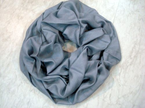 Cashmere Plain Color Scarves, Color : GREY