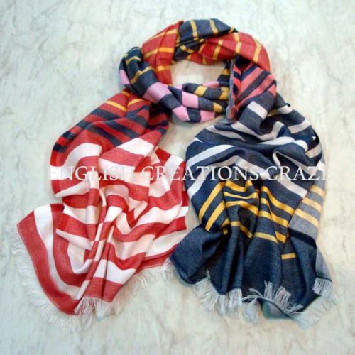 ENGLISH CREATIONS Cotten Cotton Modal Printed Stoles, Size : 70*180CM