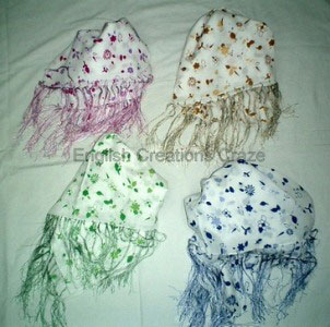 Cotton Printed Scarves - EC-1850 Colors, Color : Blue