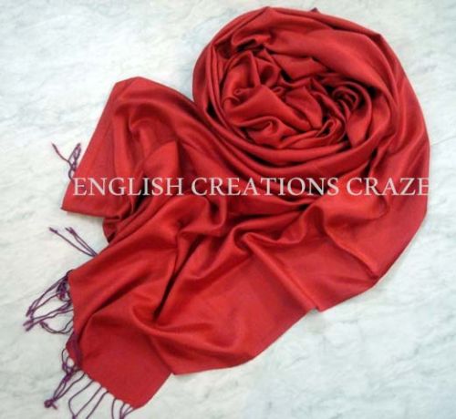 ECC Modal Cashmere Scarves, Color : Red