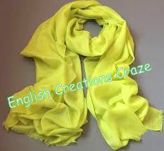 ECC Modal Ombre Dyed Scarves, Color : Green