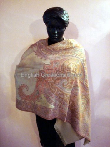 Polywool Jacquard Scarves - EC-2616 DM-A, Size : 70*180CM