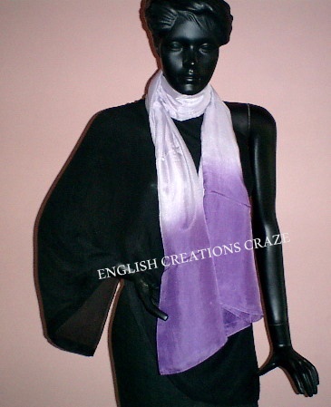 ENGLISH CREATIONS Silk Ombre Dyed STOLES, Size : 70*180CM