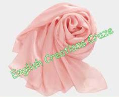 ECC Silk Plain Stoles, Color : Pink