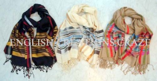 ENGLISH CREATIONS Silk Wool Scarves, Size : 70*180CM