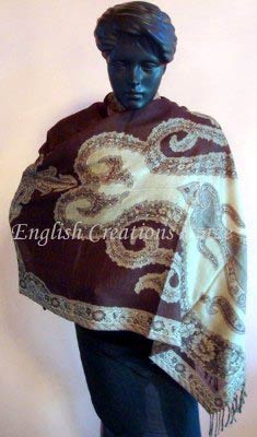 ENGLISH CREATIONS High Quality Raw Material Stylish Woolen Shawl, Size : 70*180CM