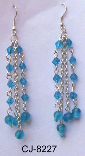 Glass Bead Earrings (CJ-8227)